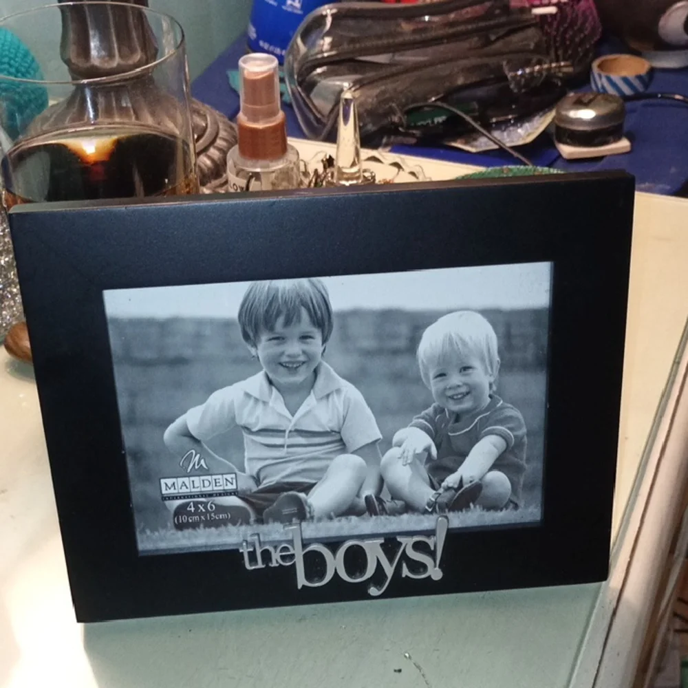 Malden Black Photo Frame with 'The Boys' Design
